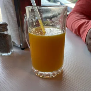 Homemade orange juice