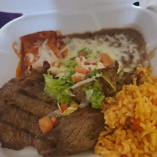 Carne Asada a la Mexicana Plate