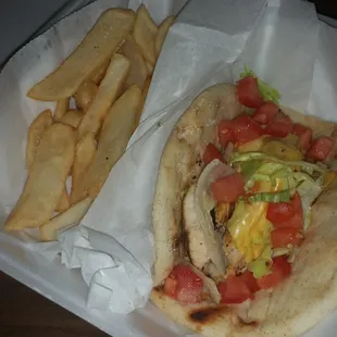 Chicken pita