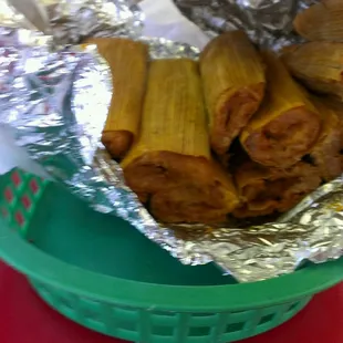 Fresh and spicy pork tamales. One of my favorite stops for breakfast when fishing in the area.