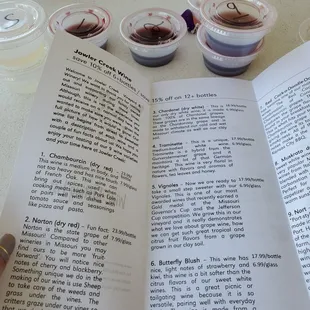 Wine sampling!