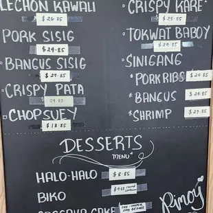 Current Pricing 1/26/2025