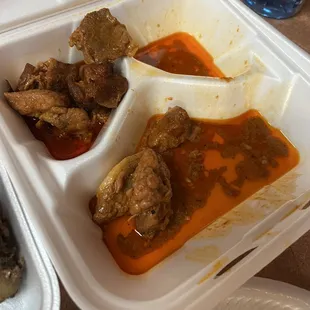 Spicy pork with coconut milk