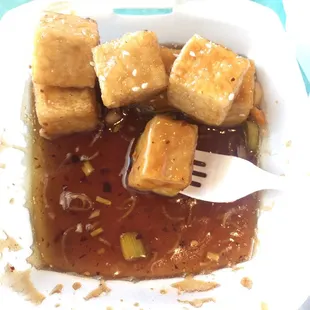 Sesame fried tofu! On point!