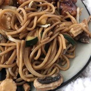 Vegetable Lo Mein - tastes better than it looks!