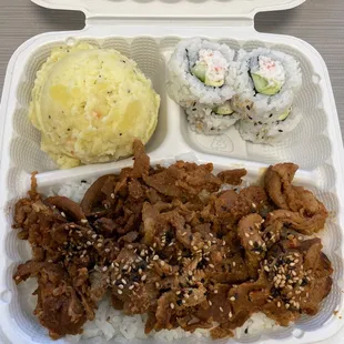 Spicy Pork Bento