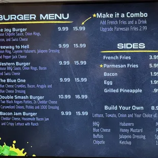 Burger Menu