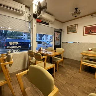 the inside of a restaurant