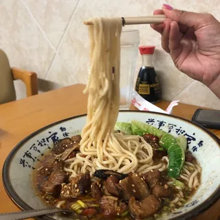 Pork Belly Noodles in Bone Soup
