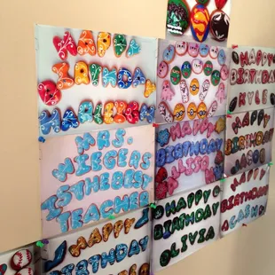 Samples of some of the designs they can do.