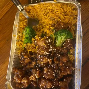 Sesame chicken combo
