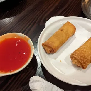 Egg rolls... Purchase each one individually.