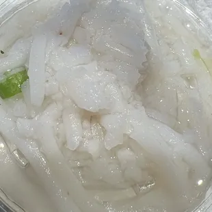 A bowl of mushy, disgusting substance that looks like it's been chewed. Won't be returning.