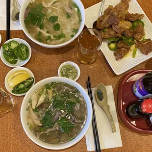 Pho Ga and Salt &amp; Pepper Spare Ribs