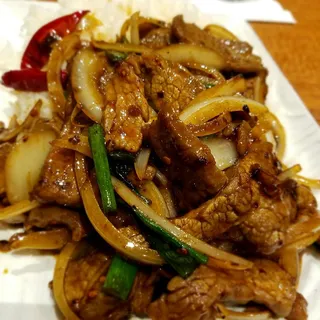 Mongolian Beef Over Rice