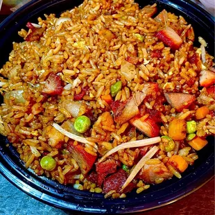 Roast Pork Fried Rice was wonderful. Decent lean protein, could have used another handful of veggies but I&apos;d go back just for this.