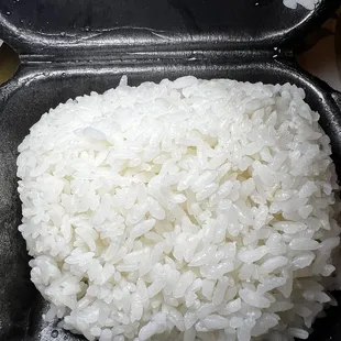 Side of plain white rice