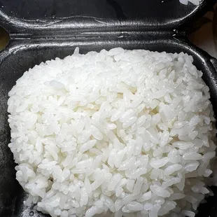 rice in a container