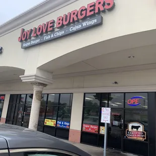 Outdoor front of the restaurant