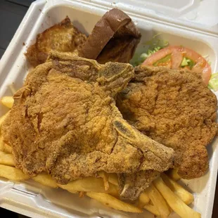 2 pc Fried Pork Chop meal