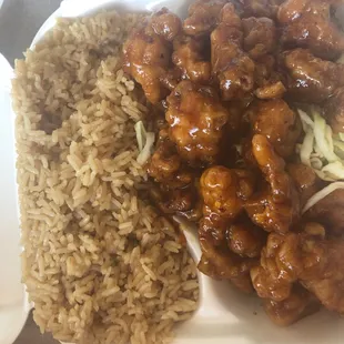 orange chicken, and fried rice!