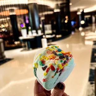 Cereal milk Macaron Ice Cream Sandwich