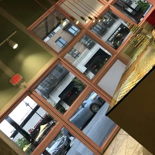 a view of the outside of a restaurant