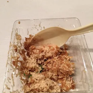 Foie gras snow with coconut crumble haw flakes, lychee and Thai basil from The Pig &amp; The Lady