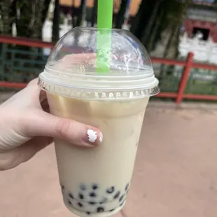 Peach Bubble Tea