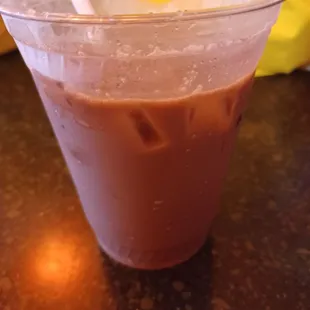 Tipsy Duck in Love - black tea, coffee, bourbon. &amp; whip cream. $14.