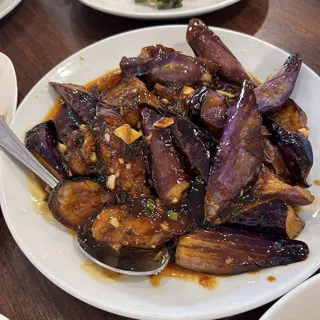 Eggplant with Hot Garlic Sauce