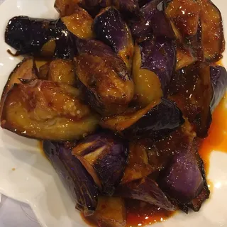 Eggplant in Hot and Sour Garlic Sauce