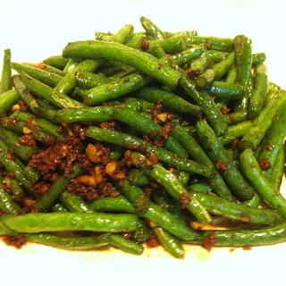 Dry Sauteed String Beans ground pork.