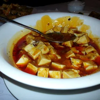 Ma-Pao Tofu-Szechuan Style ground pork.