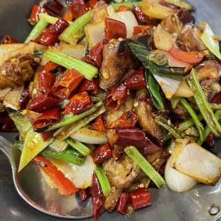Wok Cooked Hot and Spicy Intestines