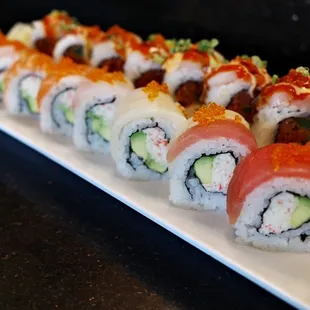 sushi and sashimi, sashimi, sushi, food
