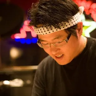 One of the friendly sushi chefs.