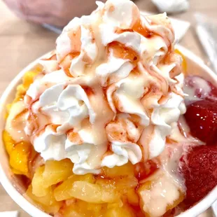 Tropical shaved ice- no jelly for some reason. The 1st one I got had everything.
