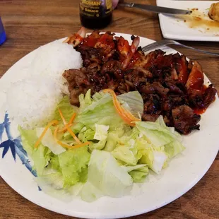 Combo spicy chicken and pork