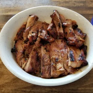 Chicken bowl, no sauce.