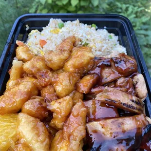 IG: @253Eater  Chicken Teriyaki and Orange Chicken
