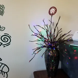 Joy Christmas lights