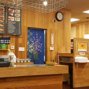 the inside of a restaurant