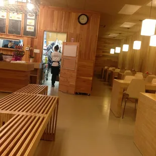 view from front of restaurant looking inward