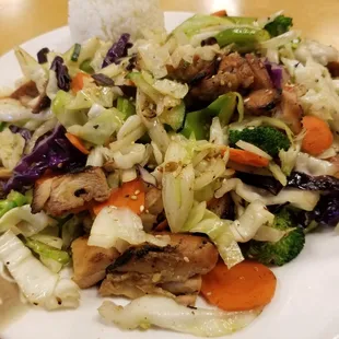 Chicken + stir fried veggies