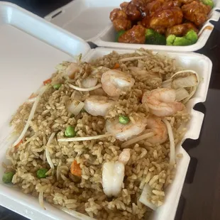 Shrimp fried rice