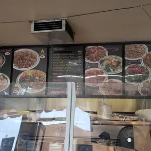 the menu of the restaurant