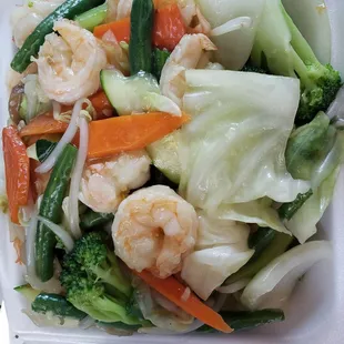 ADD BEAN SPROUTS, GREEN BEANS, EXRA SHROOMS