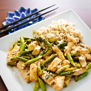 Fresh Asaparagus and Tofu