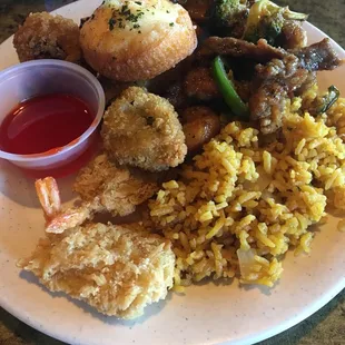 Plate from the buffet